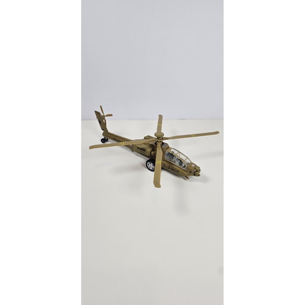 8" Boeing AH-64 Apache Helicopter Diecast Army Military Chopper Air Model Toy